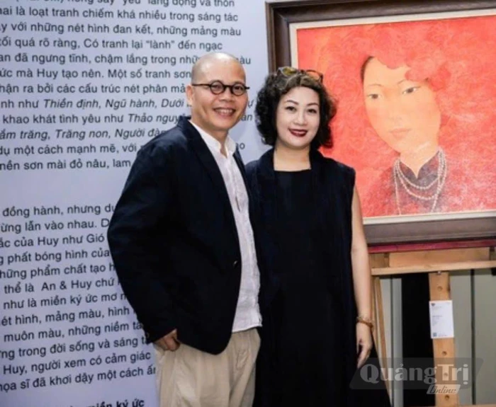 Họa sĩ Đặng Thị Thu An và họa sĩ Nguyễn Đức Huy: 'Tác phẩm của chúng tôi luôn phảng phất hình bóng quê nhà…'