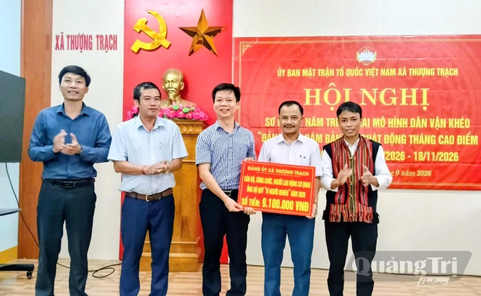 Thượng Trạch: Sơ kết mô hình dân vận khéo 'Đảng viên bám bản'