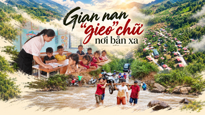 Gian nan 'gieo' chữ nơi bản xa
