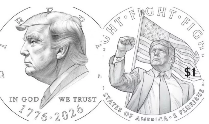 Đồng xu 1 USD có hình Tổng thống Donald Trump được đưa vào lưu thông