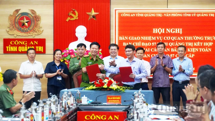 Bàn giao nhiệm vụ Cơ quan Thường trực Ban Chỉ đạo 57 tỉnh 