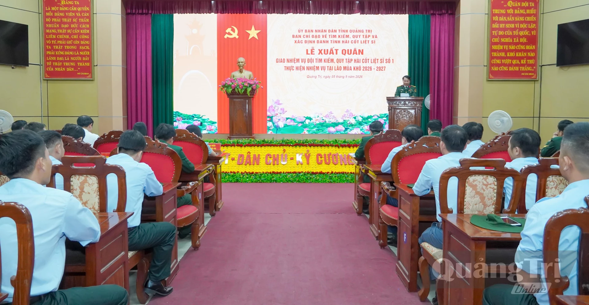 Lễ xuất quân giao nhiệm vụ tìm kiếm, quy tập hài cốt liệt sĩ hy sinh tại Lào