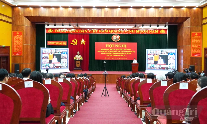 Khai mạc hội nghị nghiên cứu, học tập, quán triệt và triển khai thực hiện một số nghị quyết, chỉ thị của Bộ Chính trị