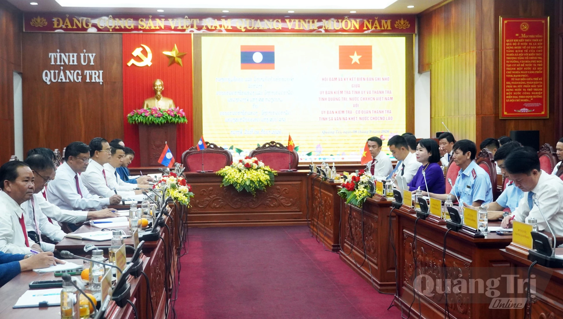 Quang cảnh buổi hội đàm - Ảnh: N.M