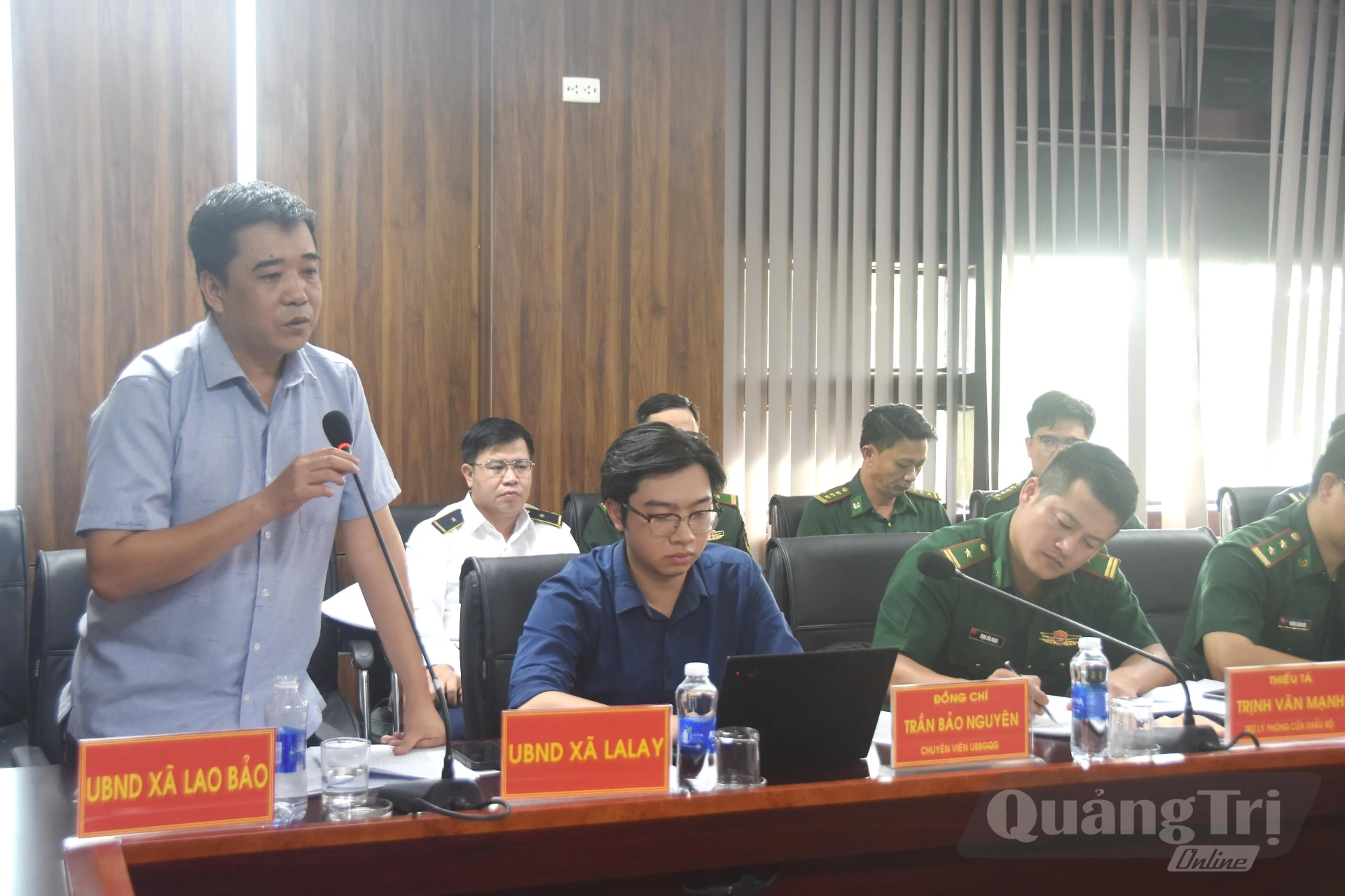 Các đại biểu phát biểu tại buổi làm việc - Ảnh: Đ.V