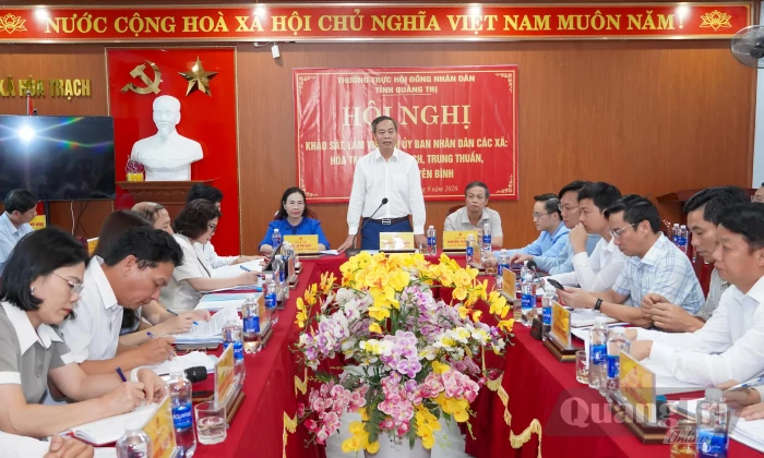 Thường trực HĐND tỉnh khảo sát, làm việc với các địa phương