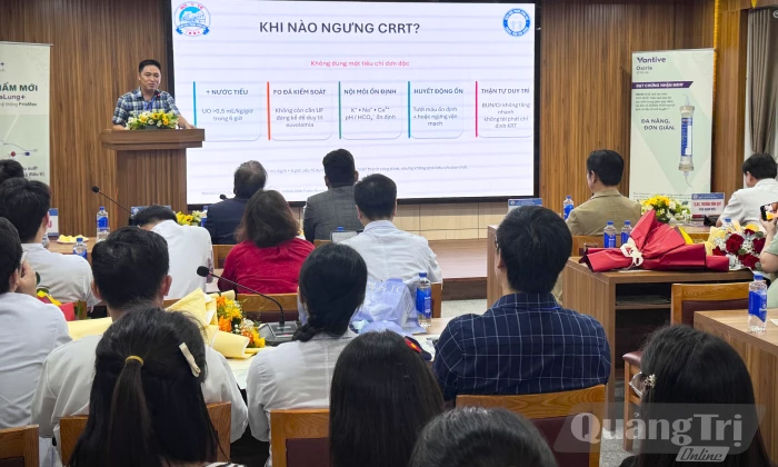 Hội thảo khoa học 'Tối ưu hóa kỹ thuật lọc máu liên tục và thay huyết tương trong hồi sức'