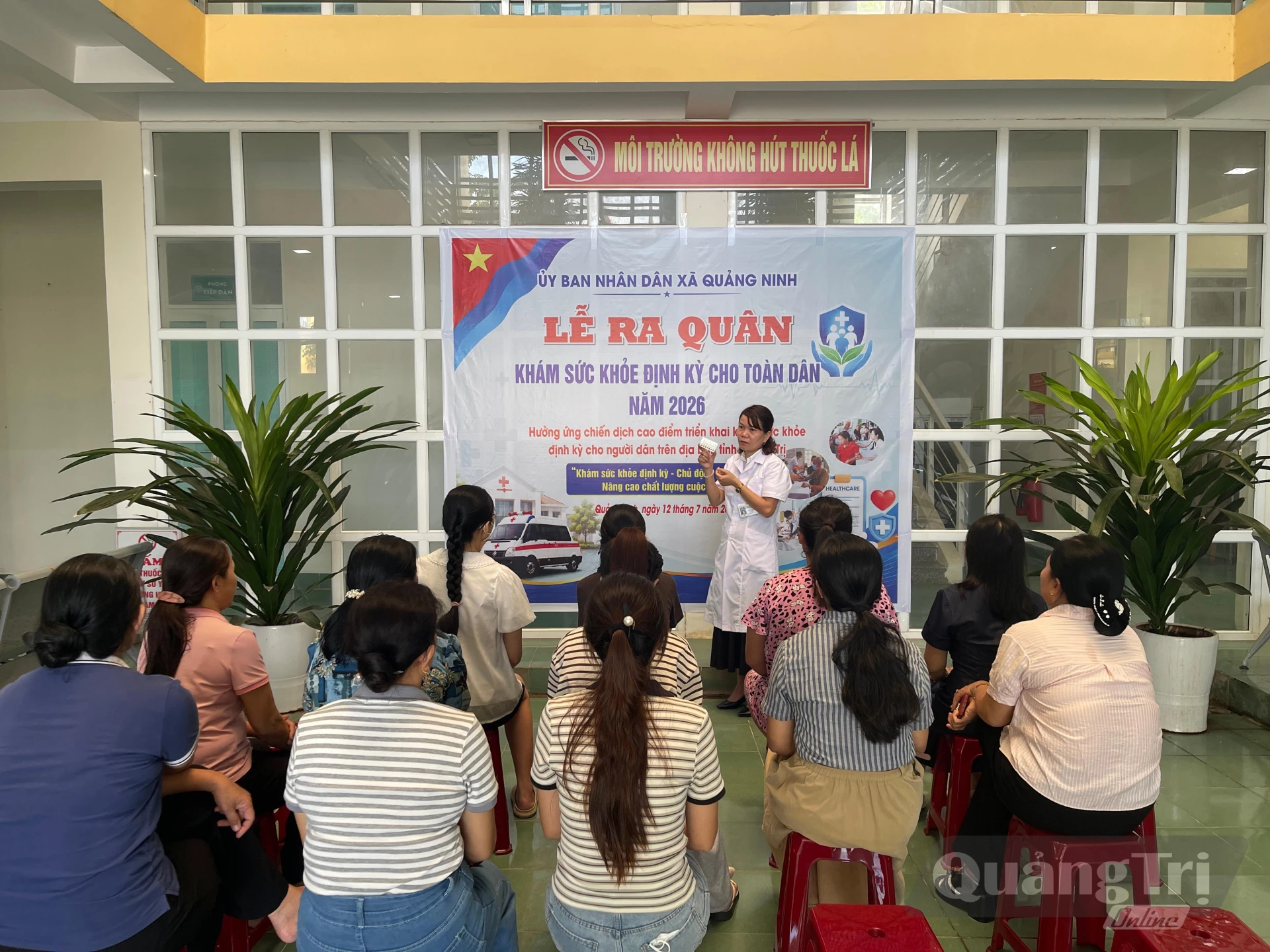 Hội Kế hoạch hóa gia đình tỉnh phối hợp đưa dịch vụ chăm sóc sức khỏe sinh sản, kế hoạch hóa gia đình đến người dân các xã triển khai chiến dịch trong đợt 1/2026 - Ảnh: L.A 