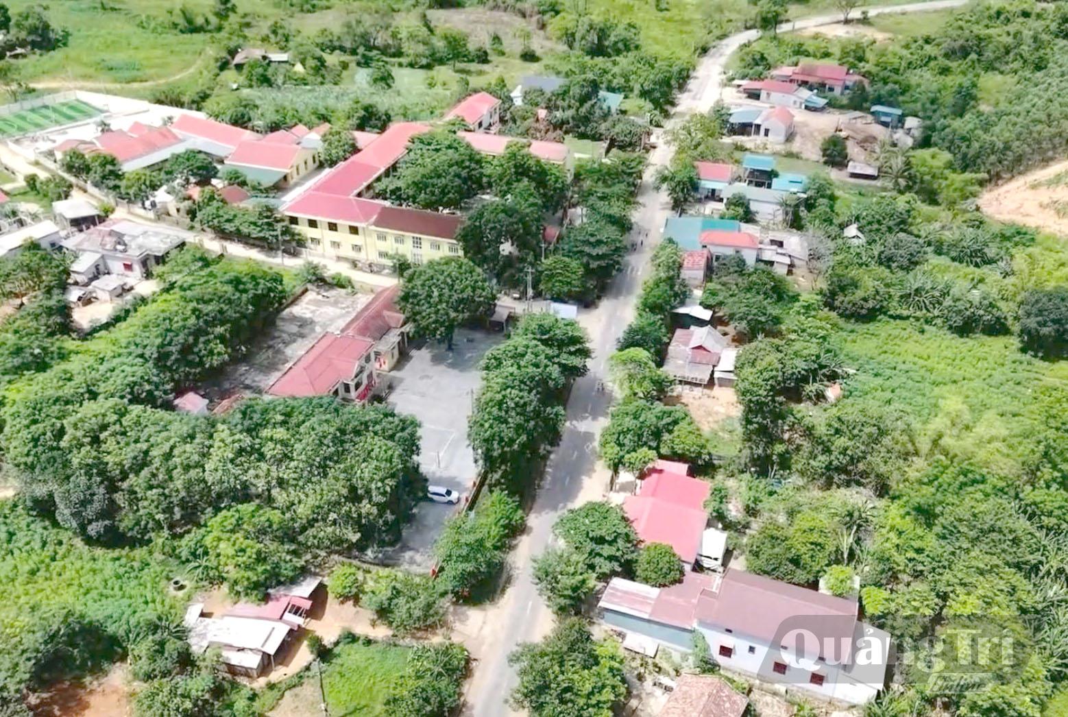 Một góc vùng trung tâm hành chính xã Kim Ngân hôm nay - Ảnh: CTV