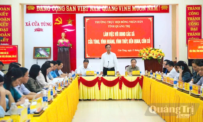 Thường trực HĐND tỉnh khảo sát, làm việc tại đơn vị bầu cử số 9