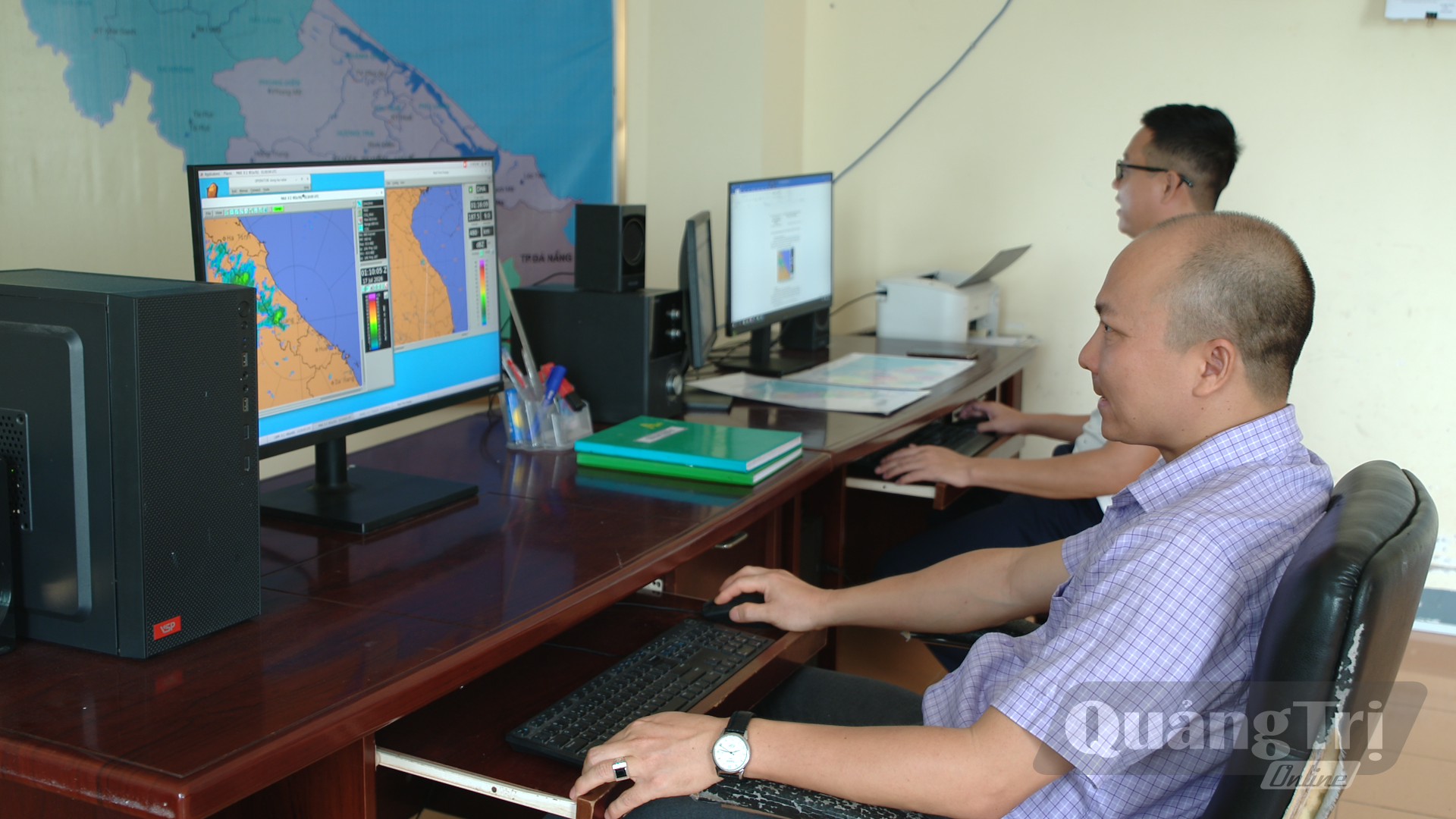 Ứng dụng công nghệ số giúp dữ liệu khí tượng thủy văn được cập nhật, theo dõi và xử lý nhanh hơn, phục vụ công tác dự báo, cảnh báo thiên tai - Ảnh: P.Q
