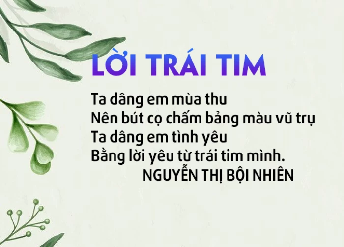 Lời trái tim