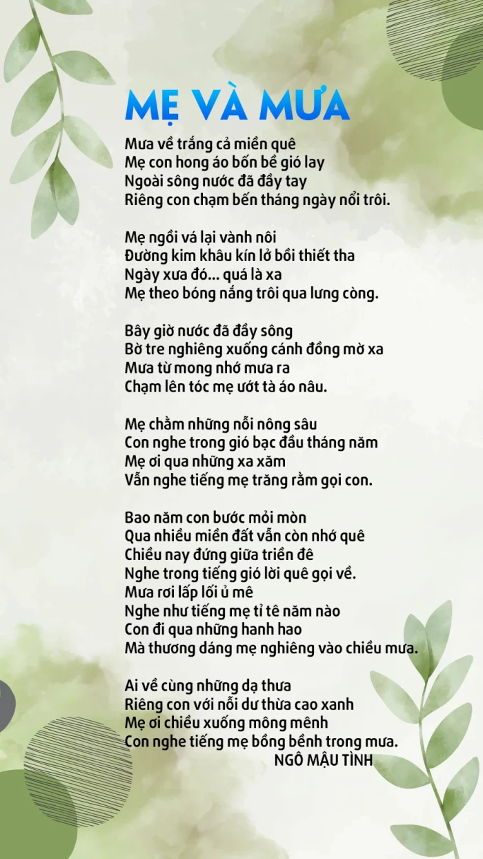 Mẹ và mưa