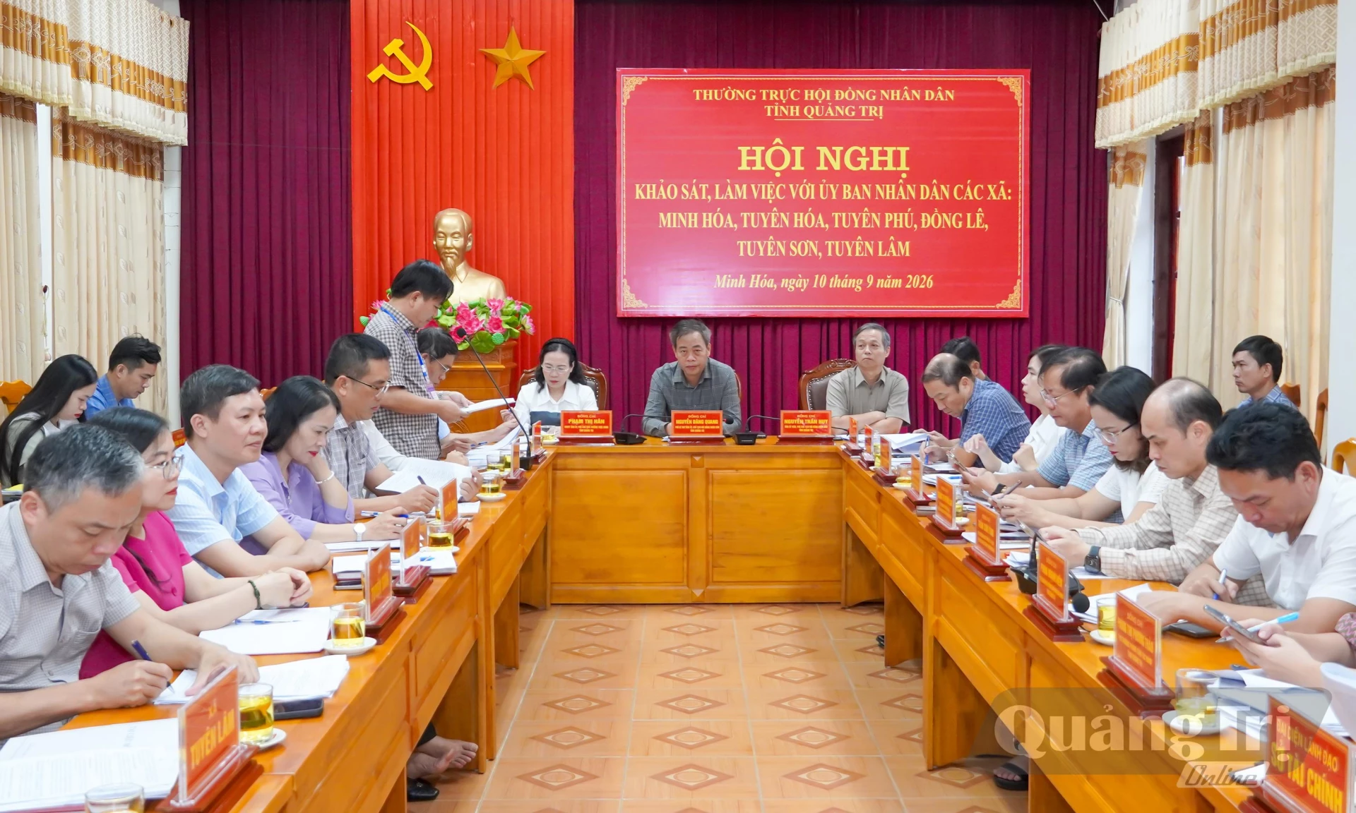 Quang cảnh buổi làm việc - Ảnh: N.H