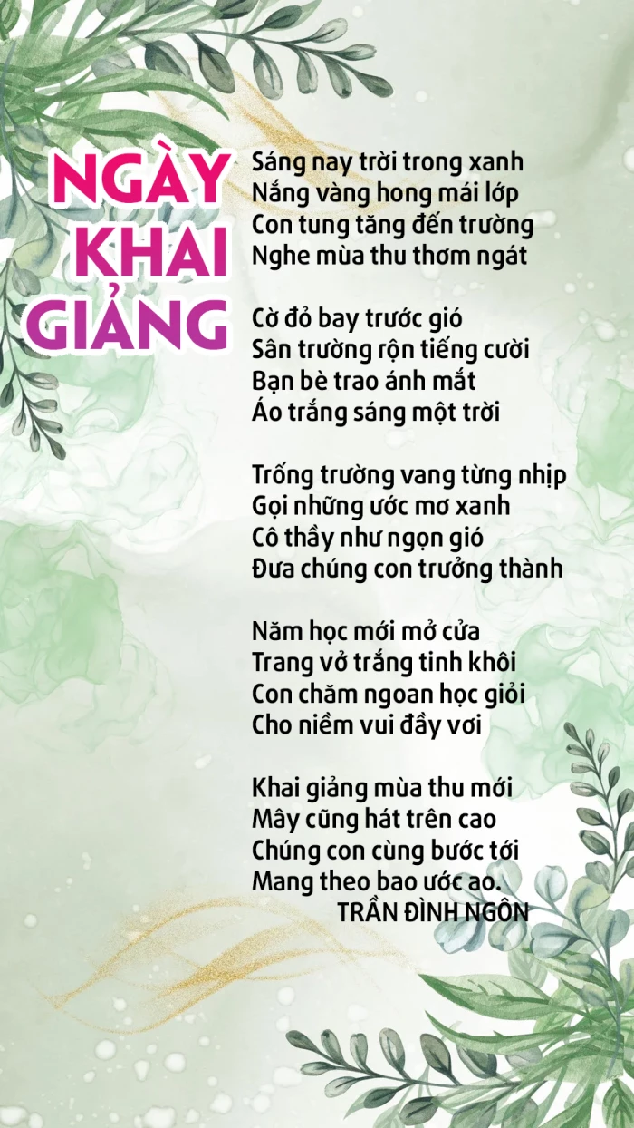 Ngày khai giảng