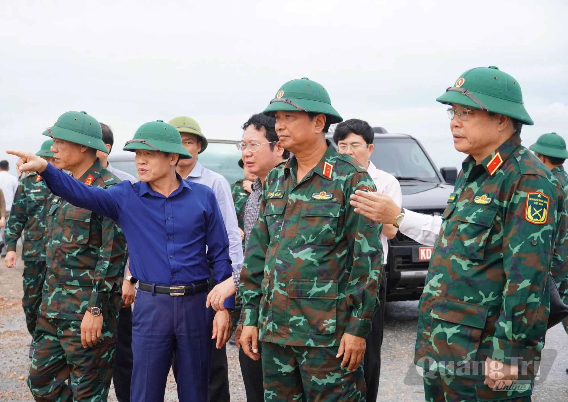 Lãnh đạo Quân khu 4 kiểm tra công tác phòng, chống thiên tai tại Quảng Trị