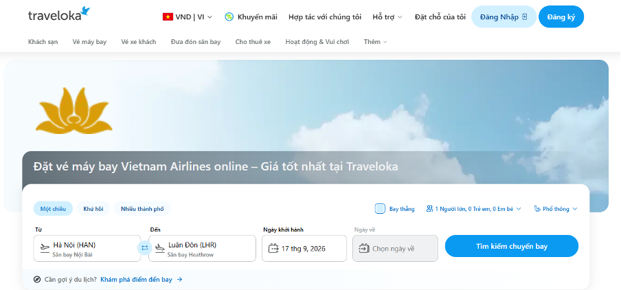 Traveloka hỗ trợ theo dõi giá vé theo từng ngày