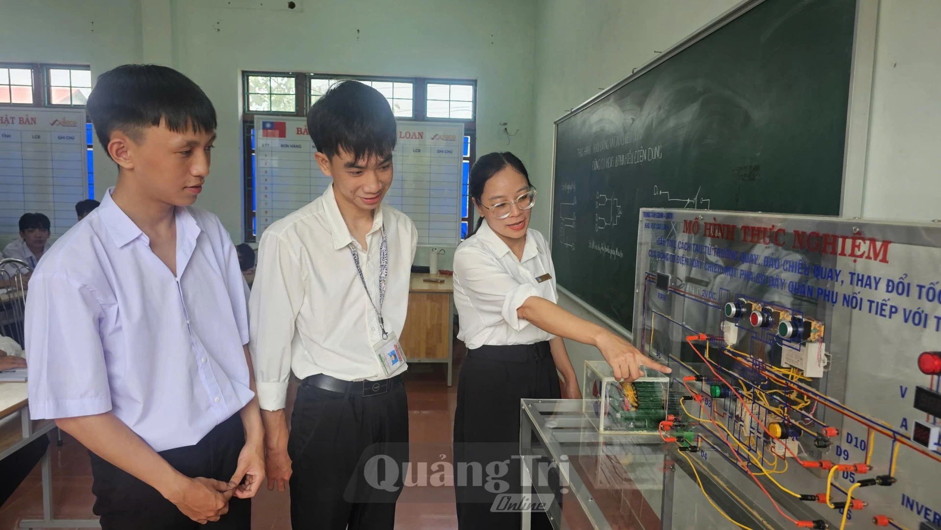 Xã Gio Linh quan tâm đến công tác tuyên truyền, hướng nghiệp, dạy nghề cho học sinh - Ảnh: P.K