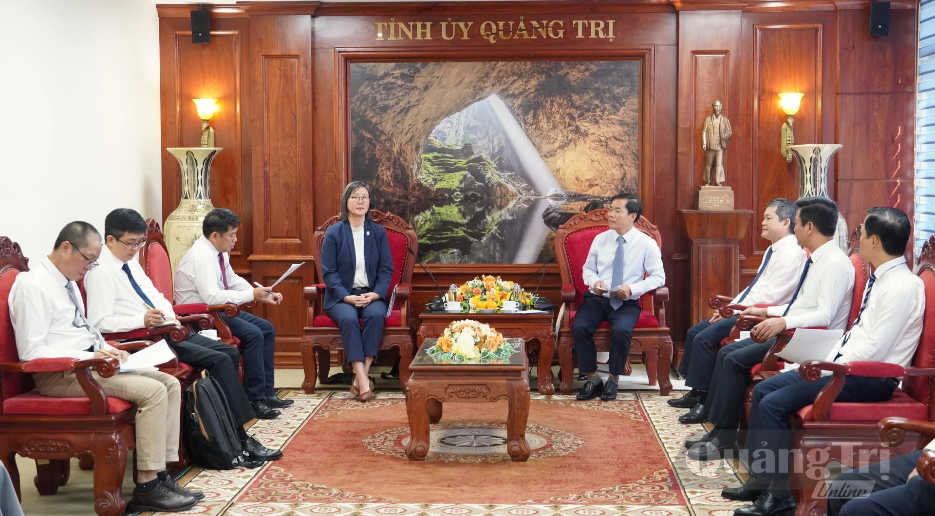 Quang cảnh buổi tiếp - Ảnh: Q.V