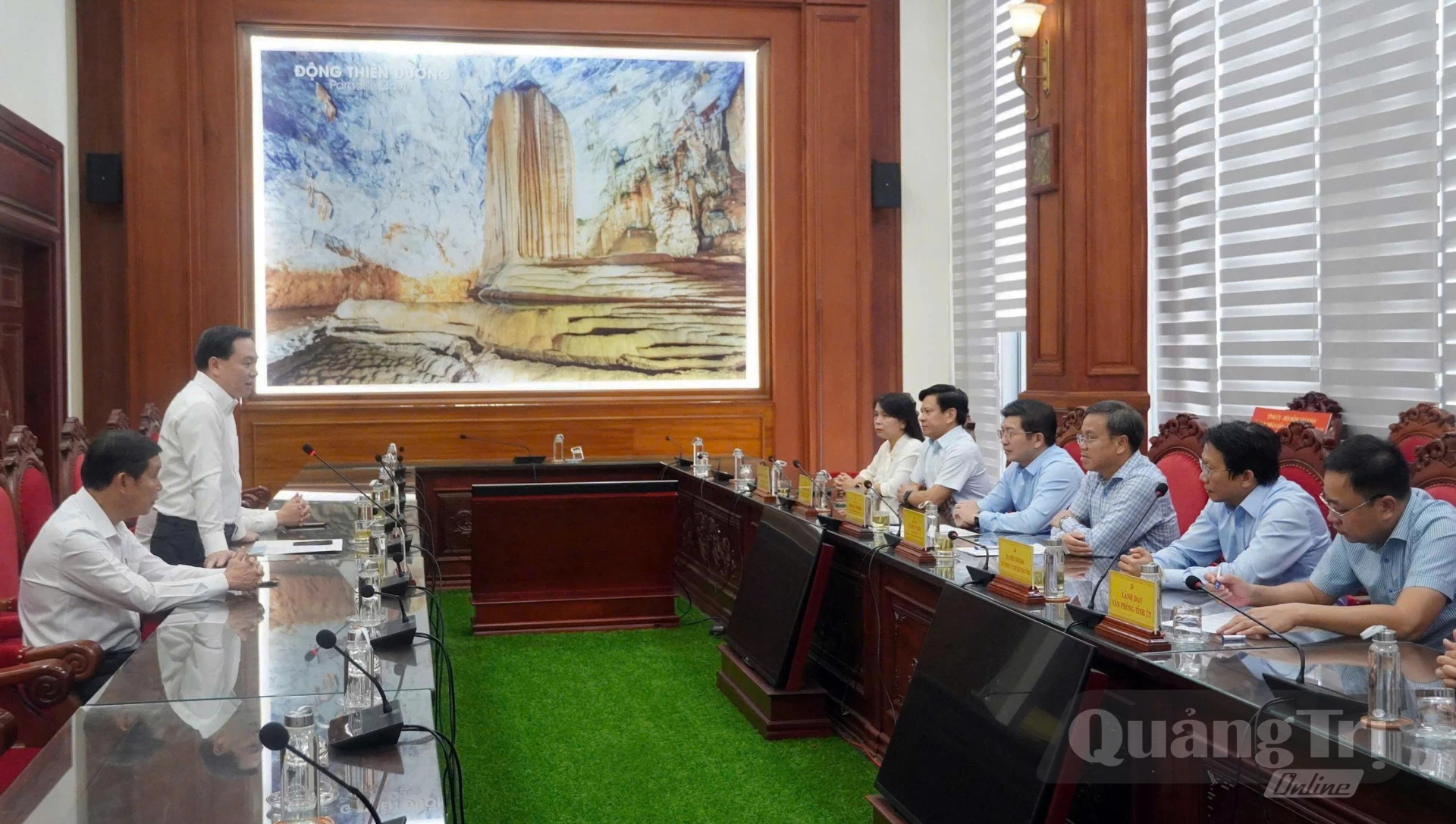 Quang cảnh buổi làm việc - Ảnh: N.M