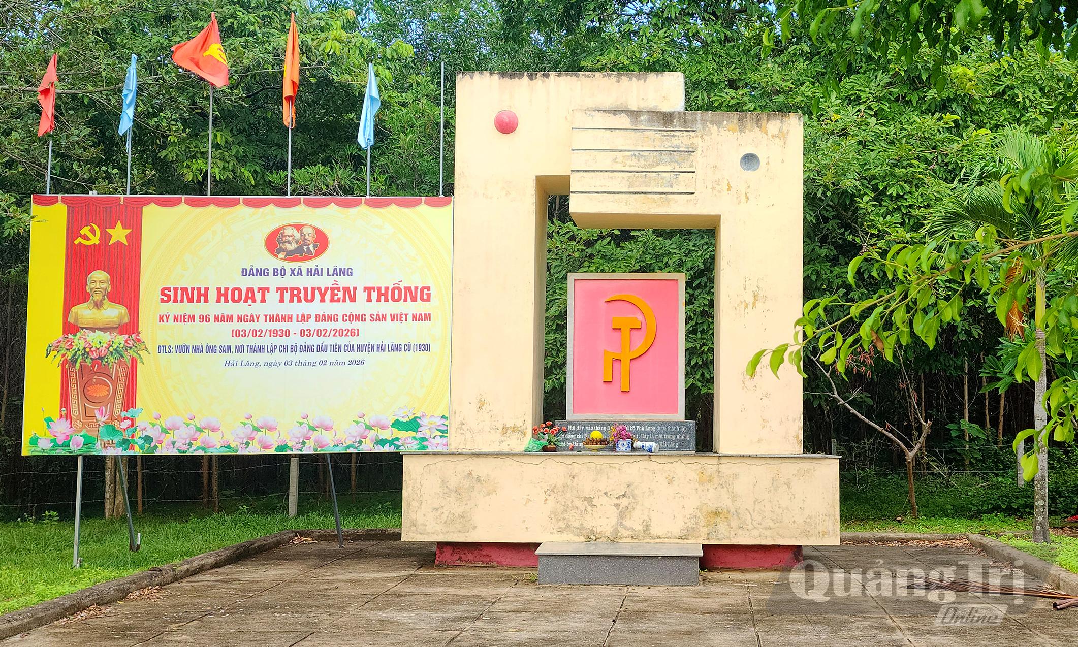 Di tích lịch sử “Vườn nhà ông Sam”- Ảnh: T.L