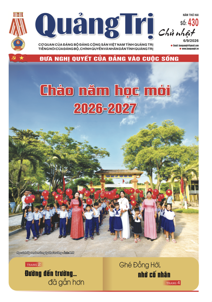 Báo Quảng Trị số 430 - Ngày 06/9/2026