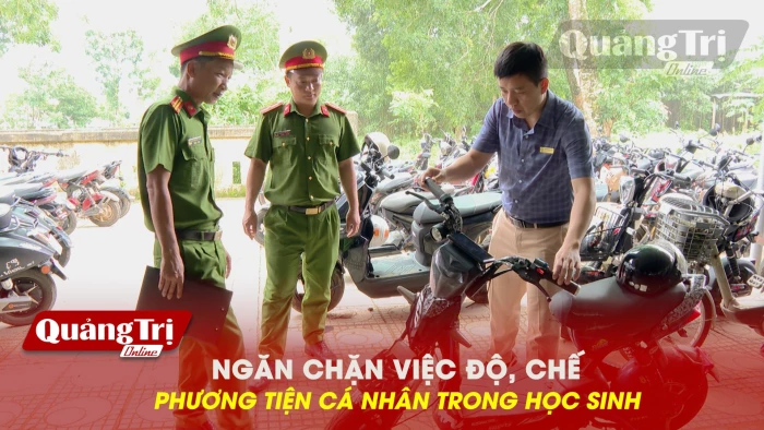 Ngăn chặn việc độ, chế phương tiện cá nhân trong học sinh