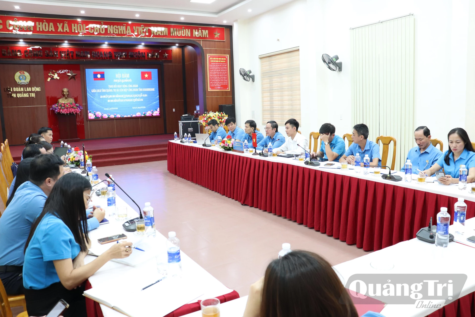 Quang cảnh buổi hội đàm - Ảnh: LT