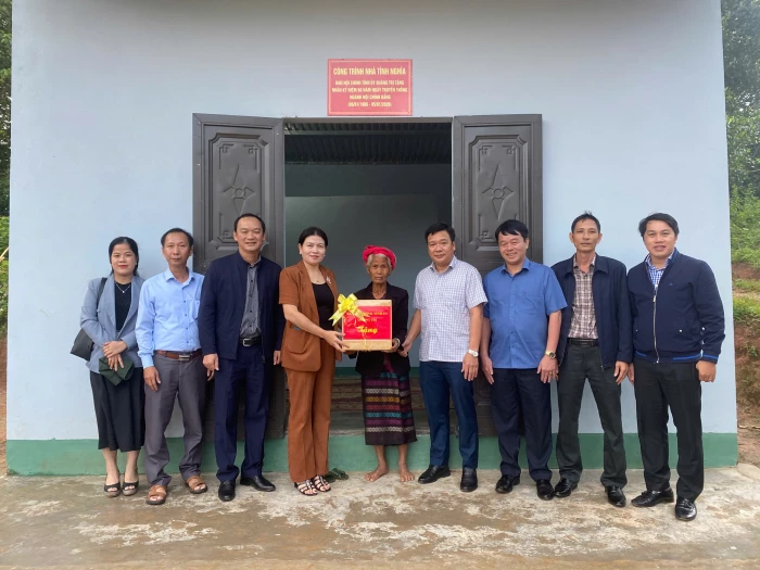 Ban Nội chính Tỉnh ủy Quảng Trị khánh thành, bàn giao nhà tình nghĩa tại xã Hướng Phùng