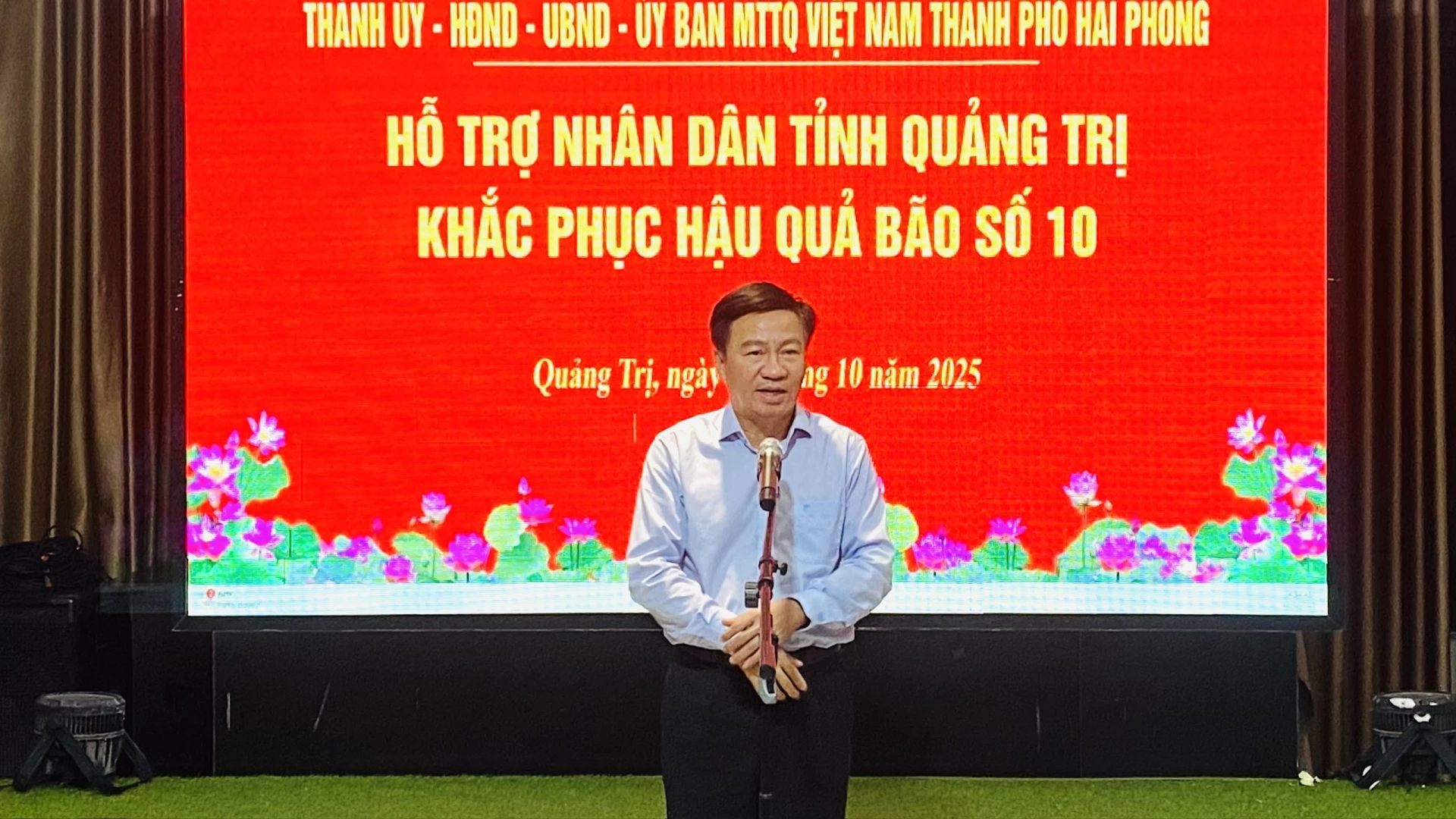 Đồng chí Đào Mạnh Hùng phát biểu cảm ơn - Ảnh: N. L