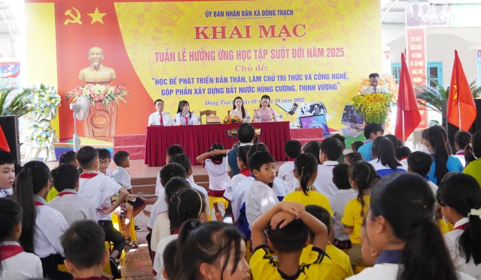 Xã Đông Trạch: Khai mạc Tuần lễ học tập suốt đời năm 2025