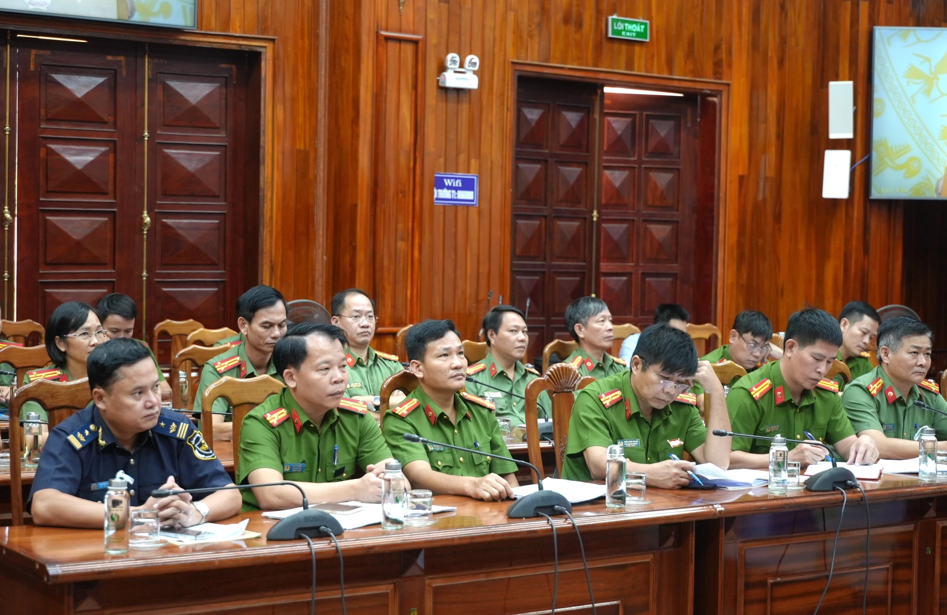 Các đại biểu dự hội nghị tại điểm cầu Quảng Trị - Ảnh: Trung Đức