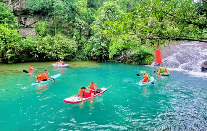 Khai thác tạm thời sản phẩm du lịch 'Khám phá thiên nhiên Chà Rào-Chà Cùng'