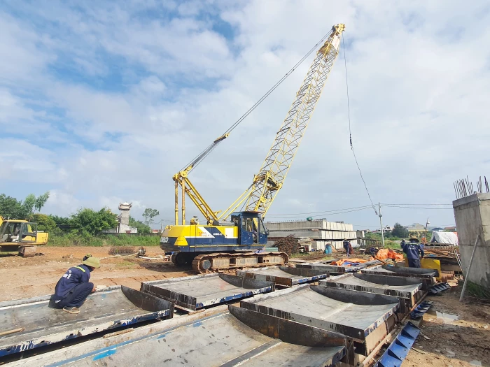 Dự án Đường và cầu vượt đường sắt trung tâm TP. Đồng Hới: Gấp rút hoàn thành giải phóng mặt bằng và thi công