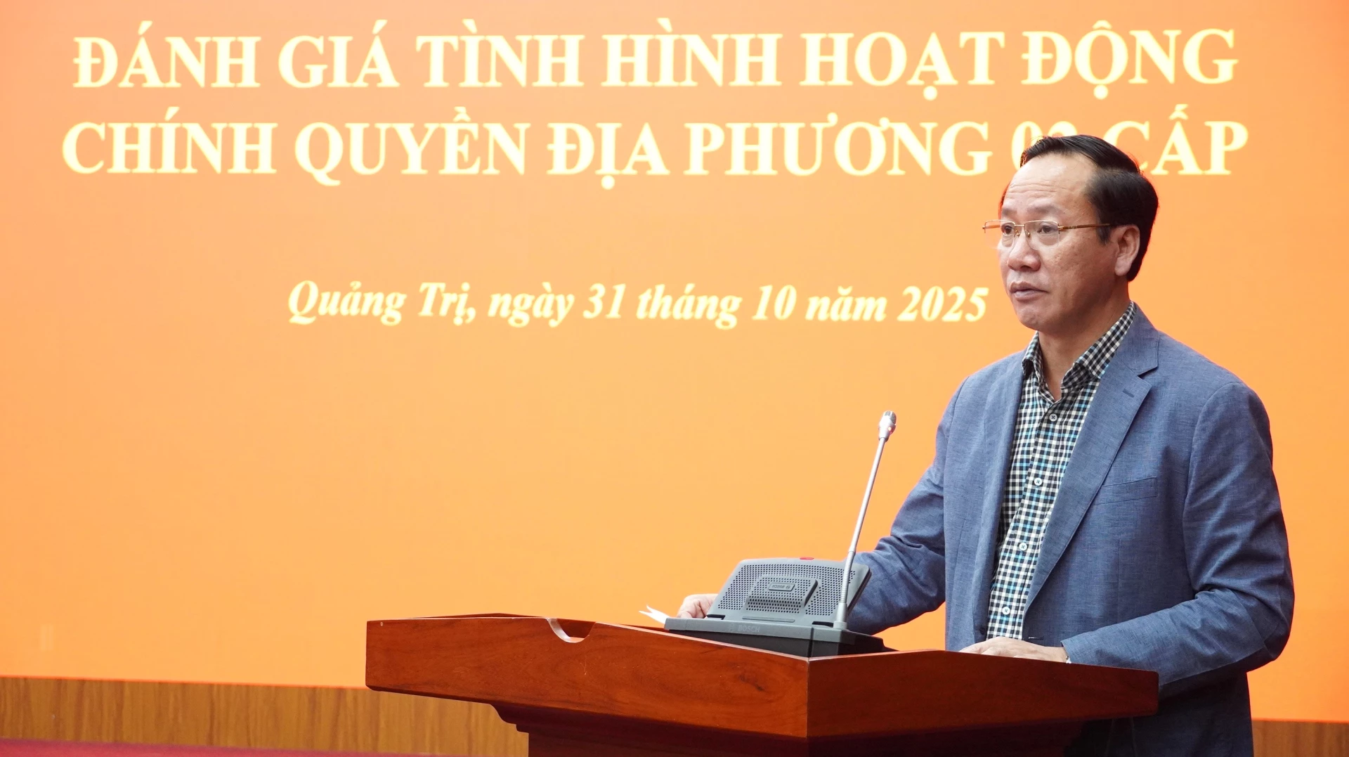 Lãnh đạo Sở Tài chính phát biểu tại hội nghị - Ảnh: QV