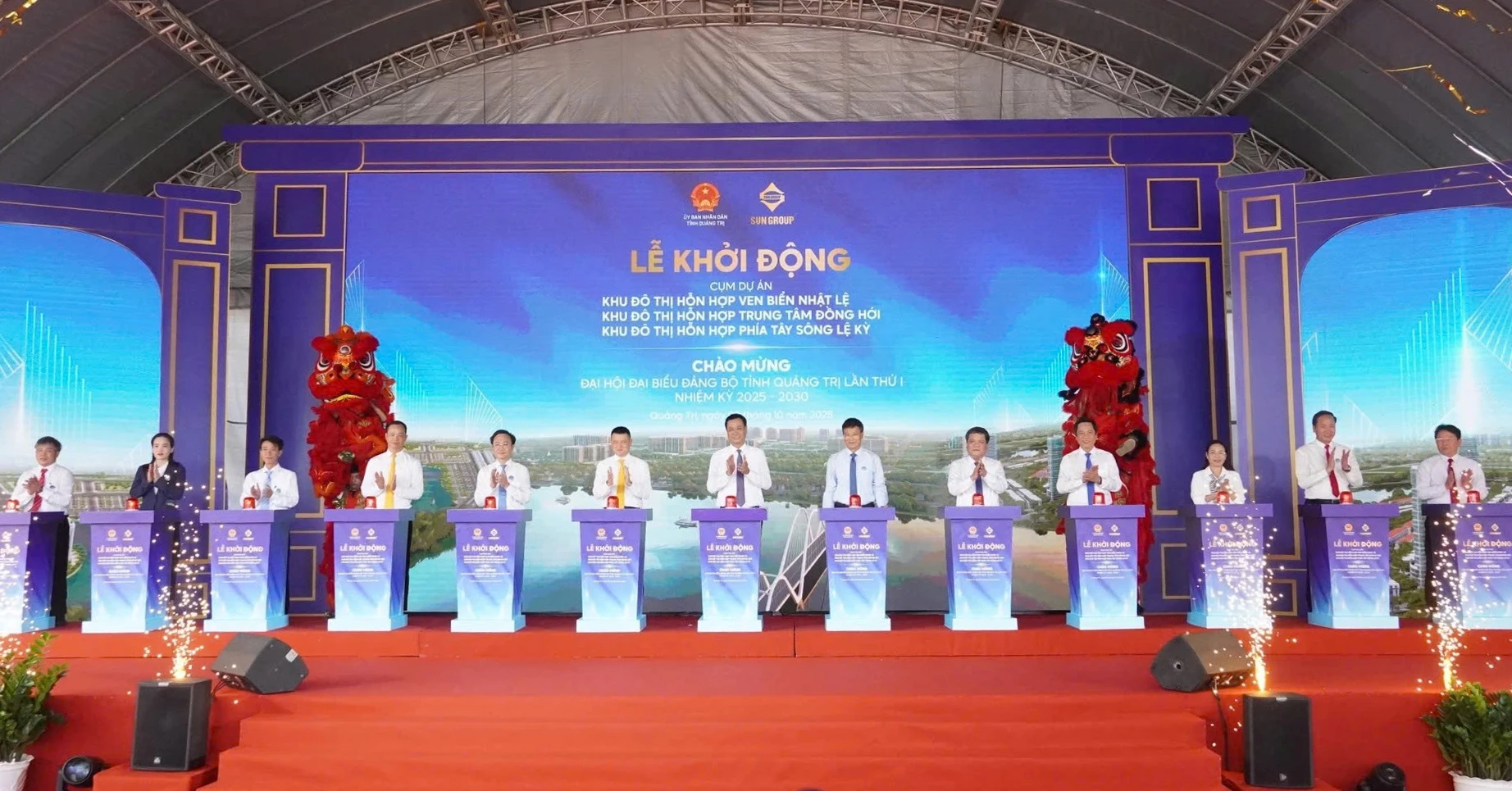 UBND tỉnh phối hợp với Tập đoàn Sun Group tổ chức lễ khởi động 3 dự án với tổng mức đầu tư hơn 38 nghìn tỉ đồng