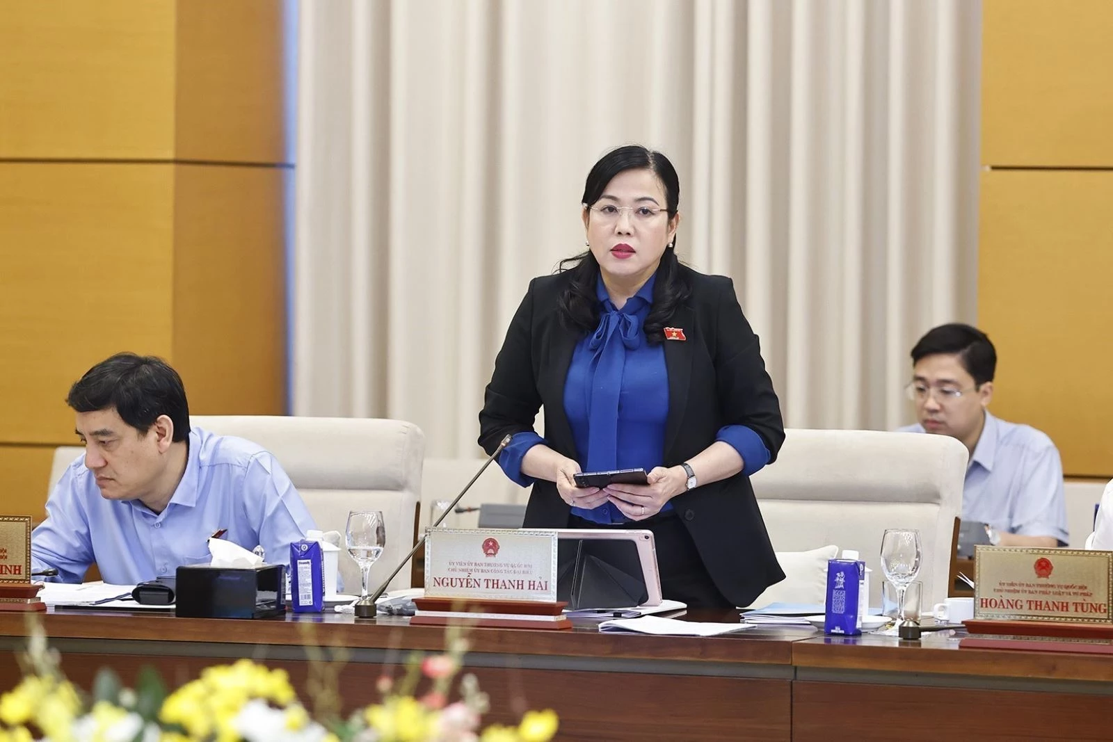 Chủ nhiệm Ủy ban Công tác đại biểu của Quốc hội Nguyễn Thanh Hải phát biểu. Ảnh: Doãn Tấn/ TTXVN.