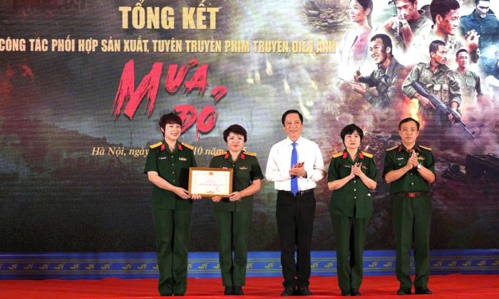 Tổng kết công tác sản xuất, tuyên truyền phim truyện điện ảnh 'Mưa đỏ'