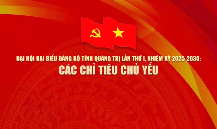 Đại hội đại biểu Đảng bộ tỉnh Quảng Trị lần thứ I, nhiệm kỳ 2025-2030: Các chỉ tiêu chủ yếu 