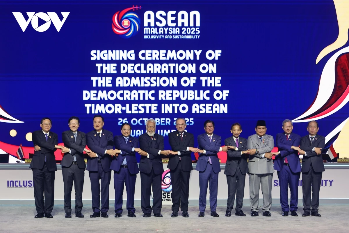 Lễ kết nạp Timor Leste vào khối ASEAN sáng 26/10/2025