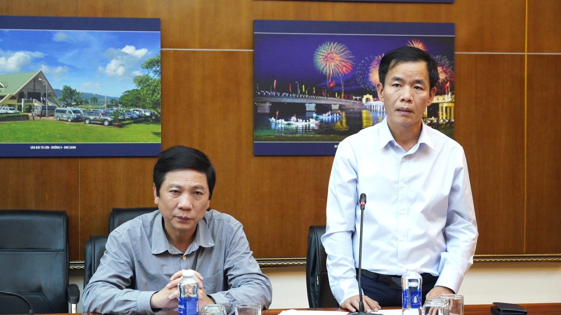 Đồng chí Nguyễn Văn Phương, Bí thư Tỉnh ủy phát biểu tại cuộc họp - Ảnh: Quốc Việt