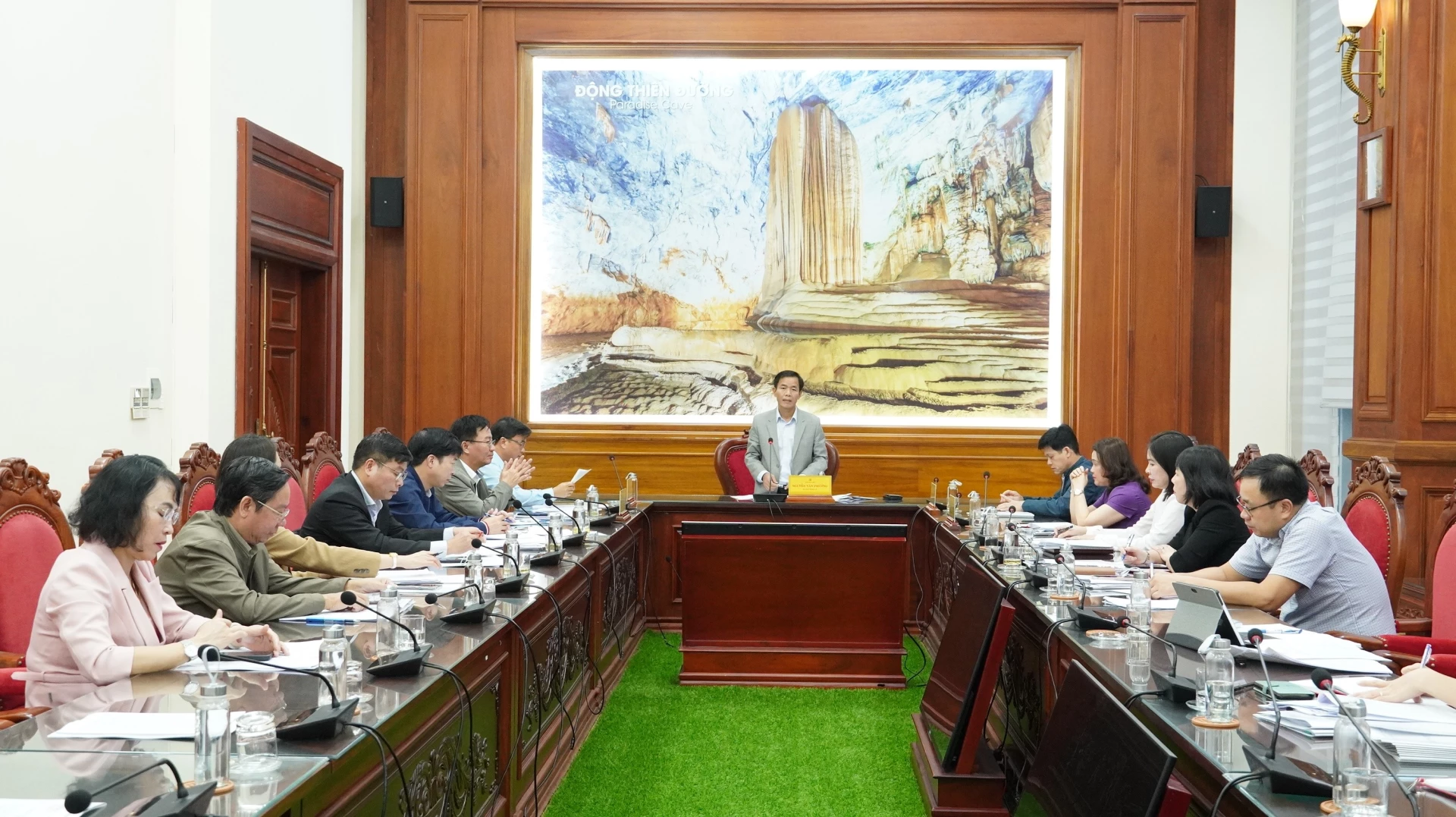 Đồng chí Bí thư Tỉnh ủy Nguyễn Văn Phương kết luận hội nghị - Ảnh: QV