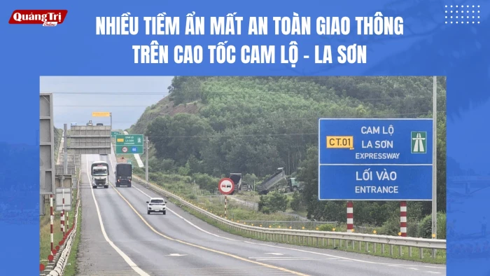 Nhiều tiềm ẩn mất an toàn giao thông trên cao tốc Cam Lộ-La Sơn