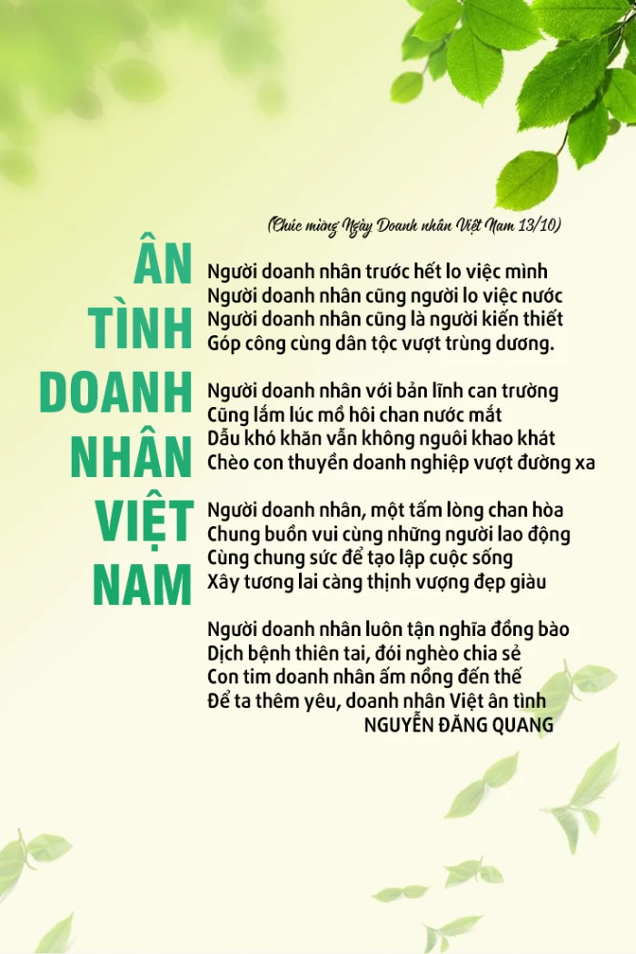 Ân tình doanh nhân Việt Nam