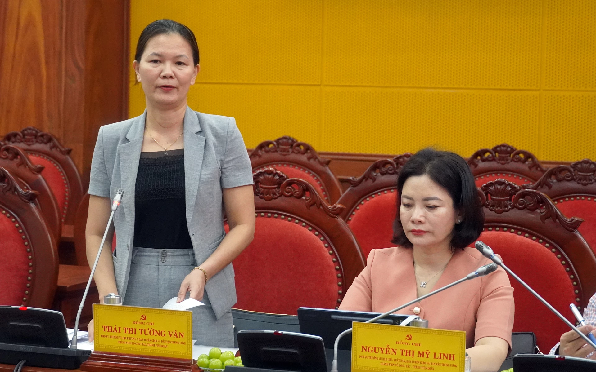 Đại biểu thảo luận tại buổi làm việc - Ảnh: N.M