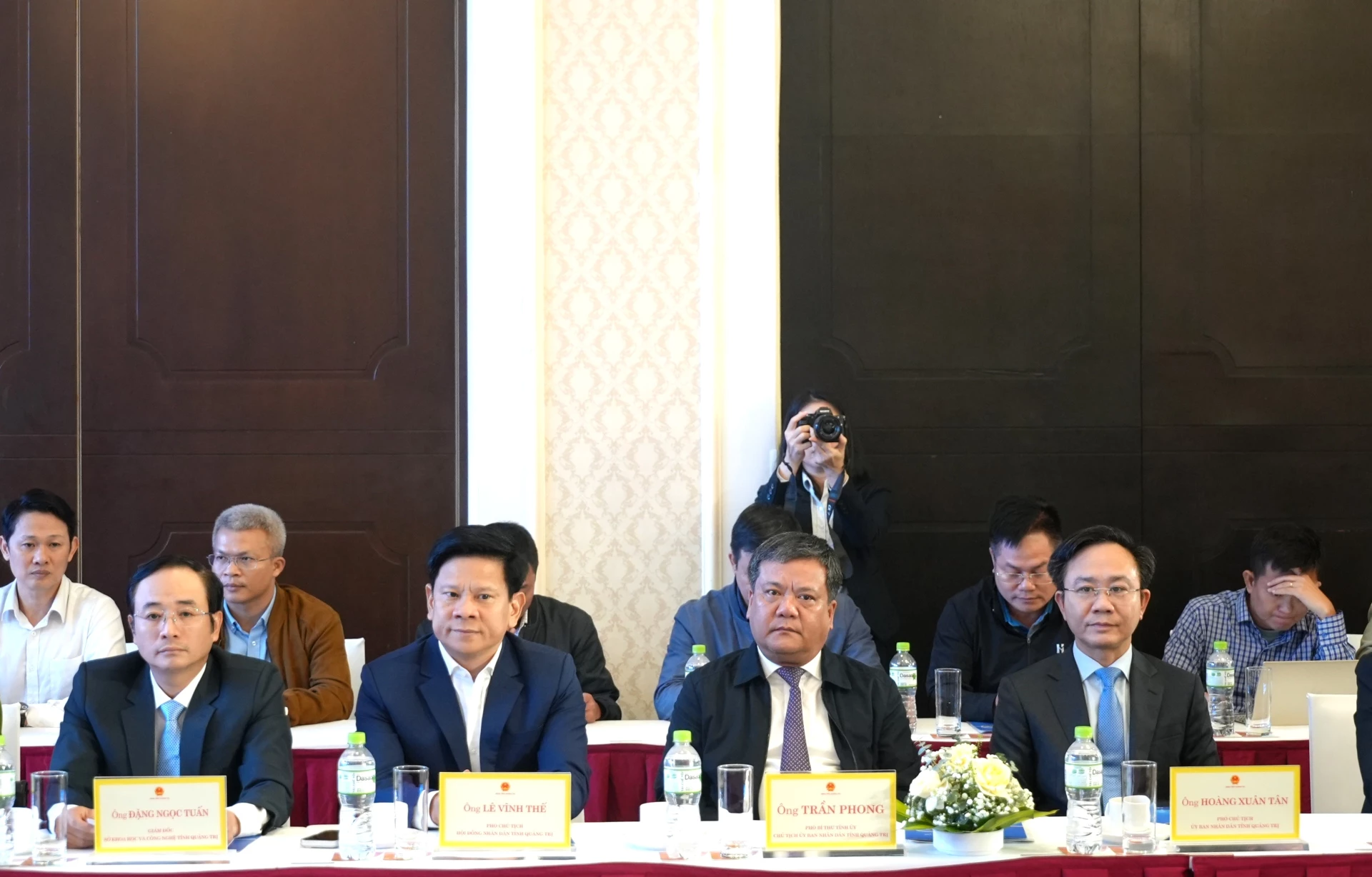 Đồng chí Chủ tịch UBND tỉnh Quảng Trị Trần Phong dự lễ ký kết - Ảnh: Trung Đức