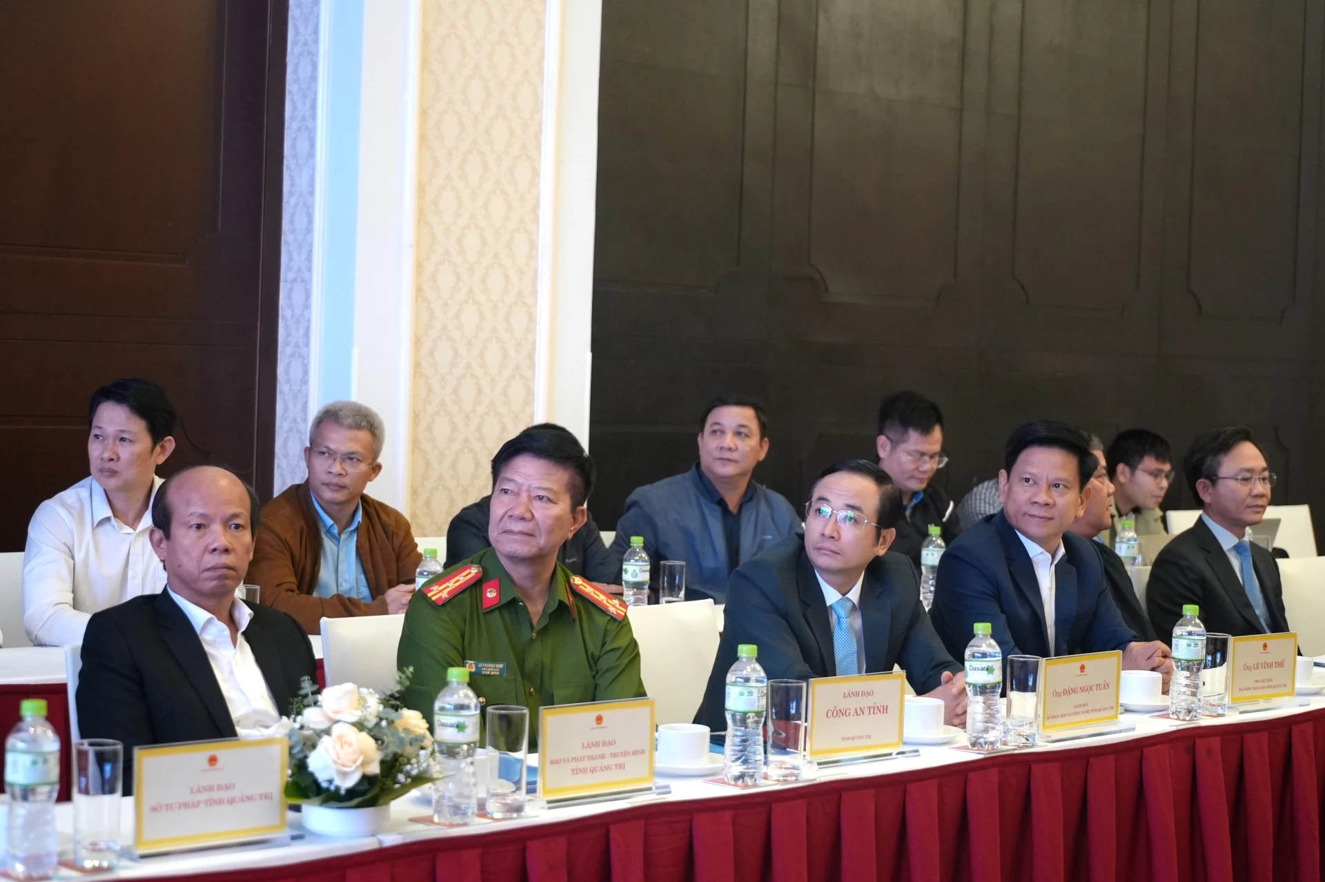 Các đại biểu của tỉnh Quảng Trị dự lễ ký kết - Ảnh: Trung Đức