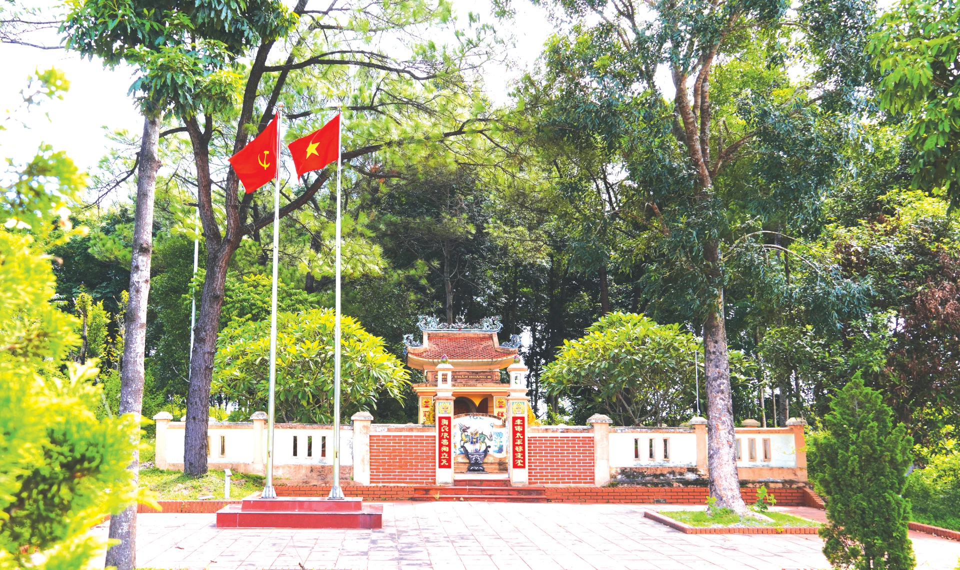 Miếu Thành Hoàng là địa điểm thành lập Chi bộ Mỹ Thổ - Trung Lực- Ảnh: N.H