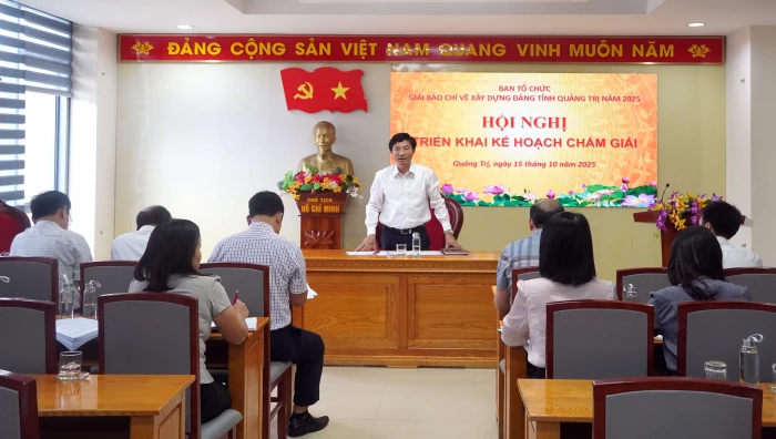 Triển khai chấm Giải báo chí về xây dựng Đảng tỉnh Quảng Trị năm 2025