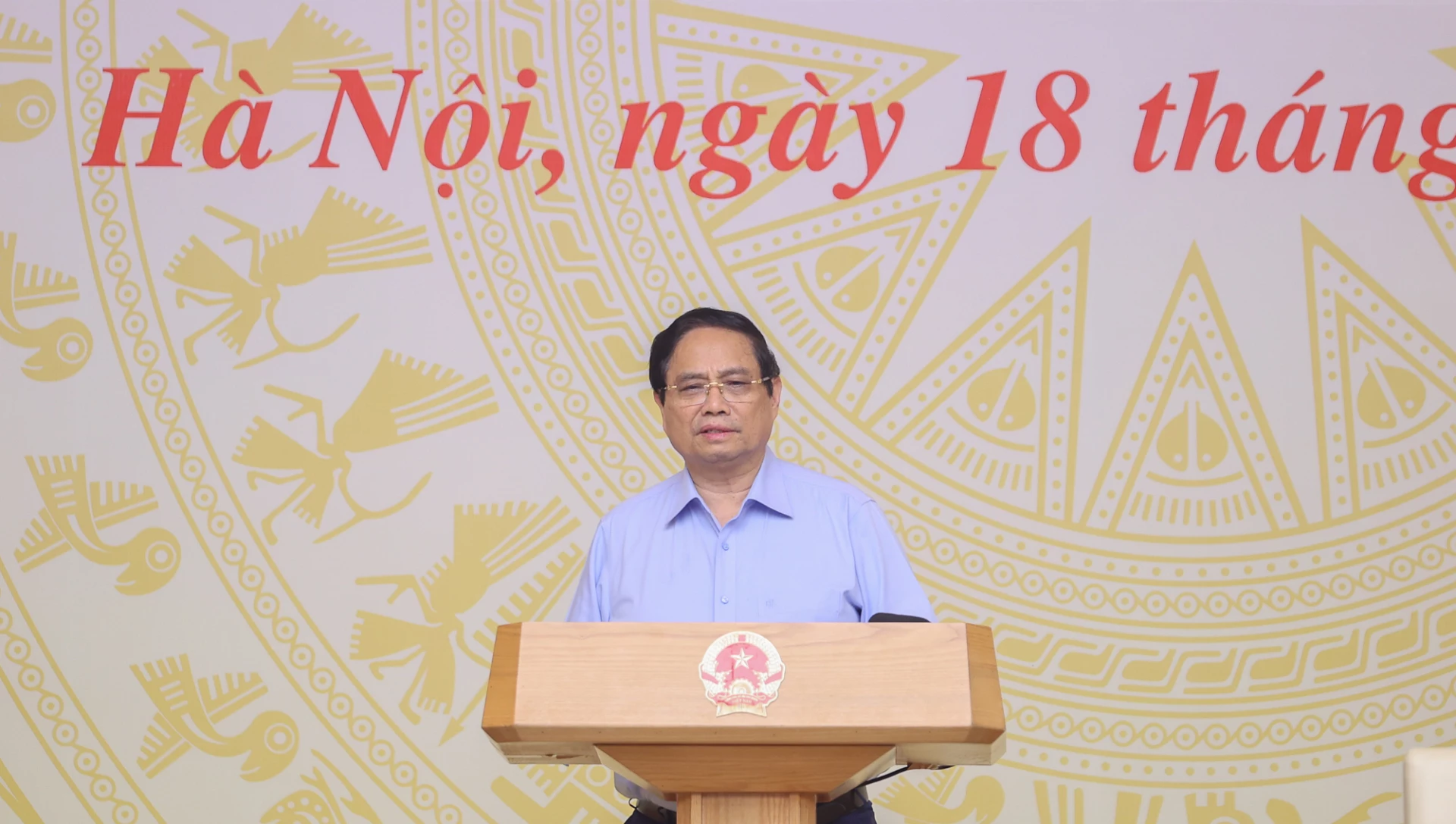 Ngọc Mai - Ngọc Hải

Thủ tướng Chính phủ Phạm Minh Chính điều hành hội nghị tại điểm cầu thủ đô Hà Nội - Ảnh: Trang TTĐT Chính phủ